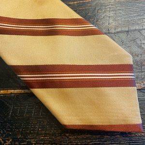 Robert Talbott Men’s Tie Burnt Orange Striped Tie